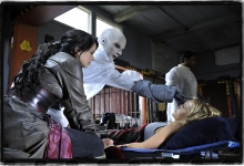 Mia Kirshner, Trenna Keating  and Julie Benz in Defiance for SyFy