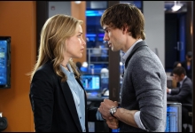 Piper Perabo and Christopher Gorham in Covert Affairs for USA Network